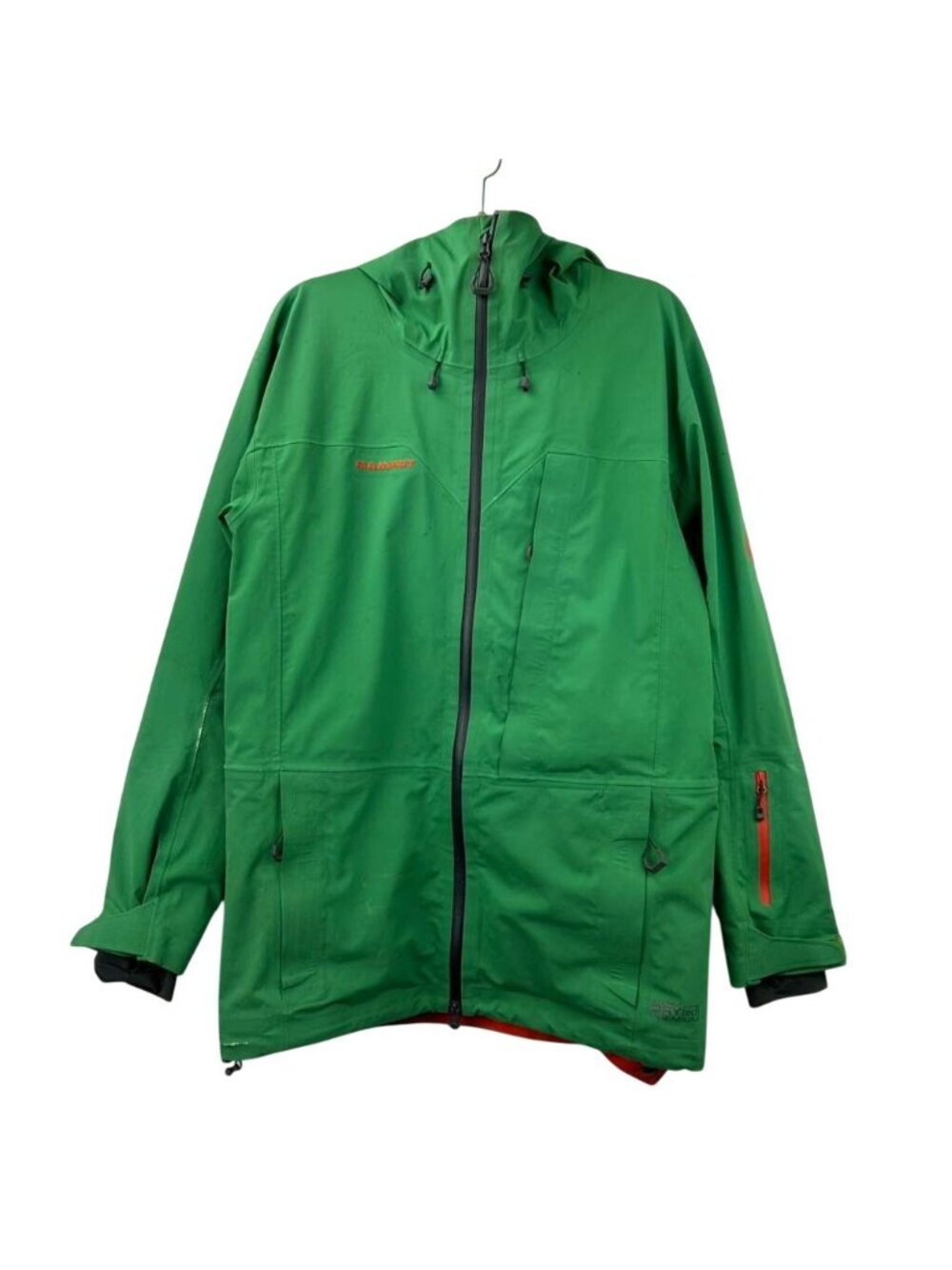 Mammut Trift 3L Parka Jacket Men's Medium Green Dry Tech Premium Windbreaker